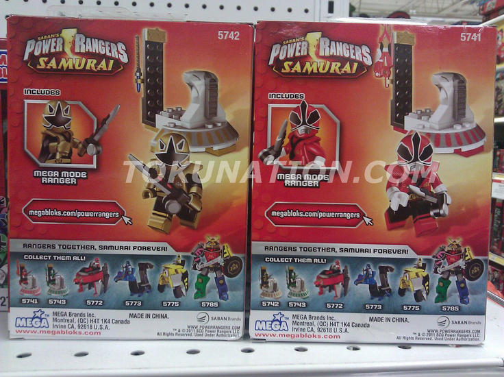 Mega Bloks Power Rangers Samurai Hero Packs Sighted Tokunation