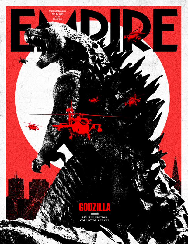 Empire Magazine Godzilla 2014 Subscription Cover