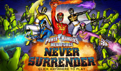 Power Rangers Megaforce Never Surrender Game Tokunation - roblox power rangers megaforce