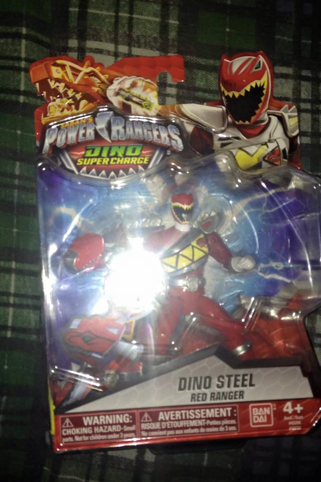 Power Rangers Dino Super Charge Dino Steel Red Ranger 5" in Figure NEW