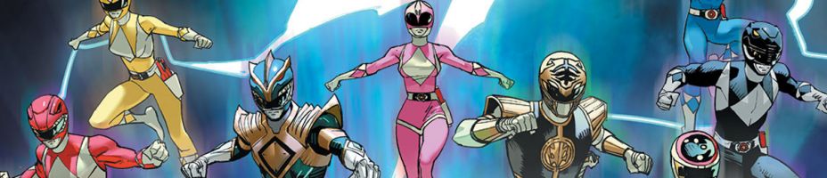 Cover to Mighty Morphin Power Rangers 100