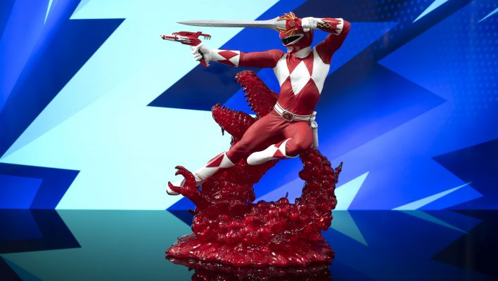 First Look - Mighty Morphin Power Rangers Red Ranger PVC Statue from Diamond Select Toys